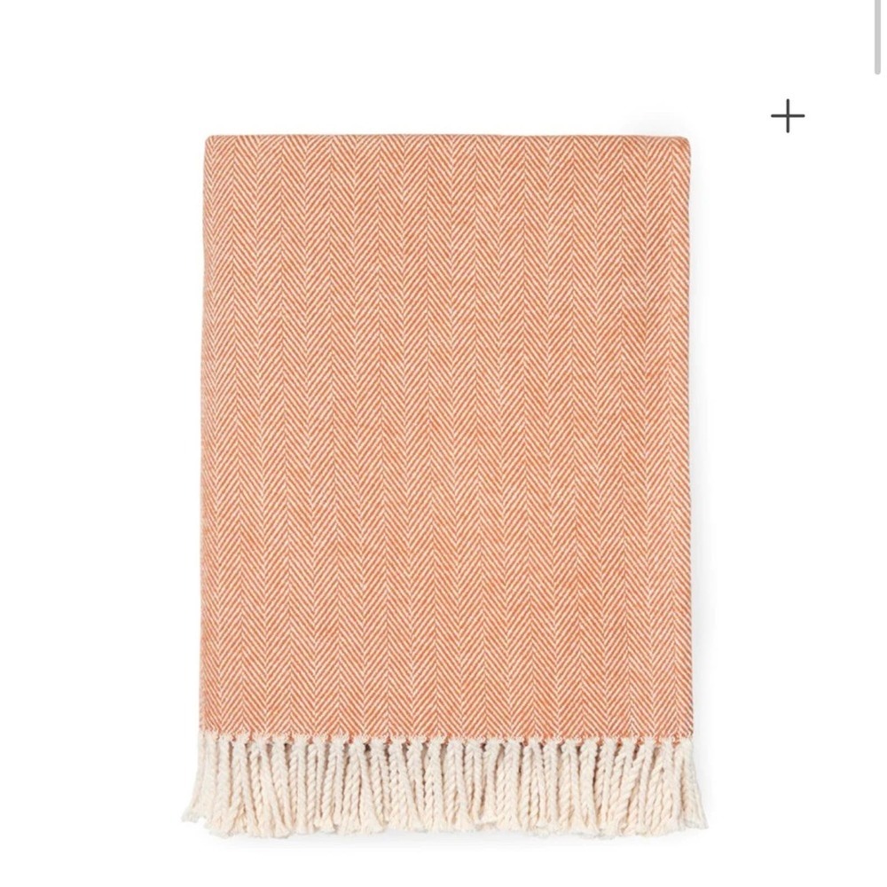 SFERRA Celine Throw Blanket in Paprika